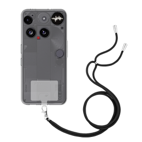 Lanyard Case - Nothing Phone (3) - Soft TPU Protective Cover with Necklace - Clear