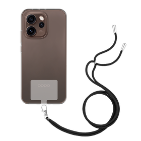 Lanyard Case - Oppo Reno 15 Pro Max - Soft TPU Protective Cover with Necklace - Clear