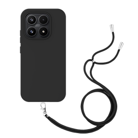 Lanyard Case - Xiaomi 17 - Soft TPU Protective Cover with Necklace - Black