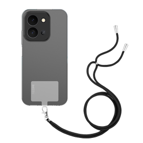 Lanyard Case - Xiaomi Poco C85 - Soft TPU Protective Cover with Necklace - Clear