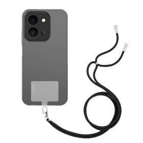 Lanyard Case - Xiaomi Redmi 15C - Soft TPU Protective Cover with Necklace - Clear