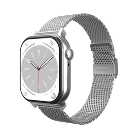 SilkSteel Strap - Apple Watch 44/45/46/49mm - Silver