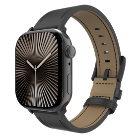 Timeless Leather Strap - Apple Watch 44/45/46/49mm - Black