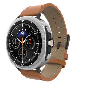 Timeless Leather Strap - Galaxy Watch8 / Watch8 Classic - Brown