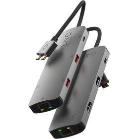 LINQ Connects 7in2 Pro USB-C 10Gbps Multiport Hub with Dual 4K HDMI and Ethernet for MacBook M1/M2