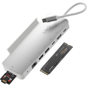LINQ Connects Pro Studio 9-in-1 USB-C 10Gbps Multiport Hub with PD, 4K HDMI, NVMe M2 SSD, SD4.0 Card Reader, 2.5Gbe Ethernet