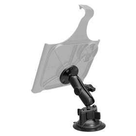 RAM Mounts - Twist-Lock™ Suction Cup Double Ball Mount with Round Plate - Medium - RAM-B-166-202U