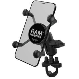 RAM Mounts - X-Grip Phone Mount with Handlebar U-Bolt Base - Short - RAM-B-149Z-A-UN7U