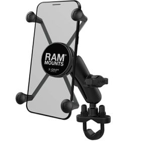 RAM Mounts X-Grip Large Phone Mount with Handlebar U-Bolt Base - Short