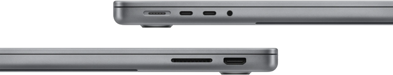 Macbook Pro 14" - Apple M3 8-core - 8GB Ram - SSD 1TB - 2023 - Space Gray - Frans toetsenbord - Afbeelding 4