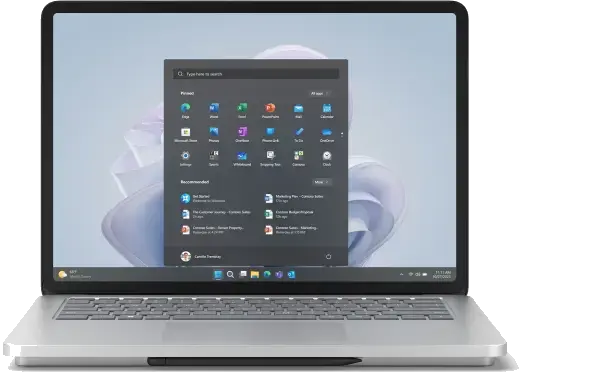 Microsoft Surface Laptop Studio - Intel I5 11300H - 16GB Ram - 256GB SSD - 14.4" (35,56 cm) touchscreen - Windows 11 Pro - Qwerty US - Afbeelding 2