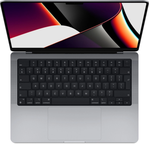 Macbook Pro 16" - Apple M1 Pro 10-core 2,1GHz - 16GB Ram - SSD 512GB - 2021 - Space Gray - Franstalig toetsenbord