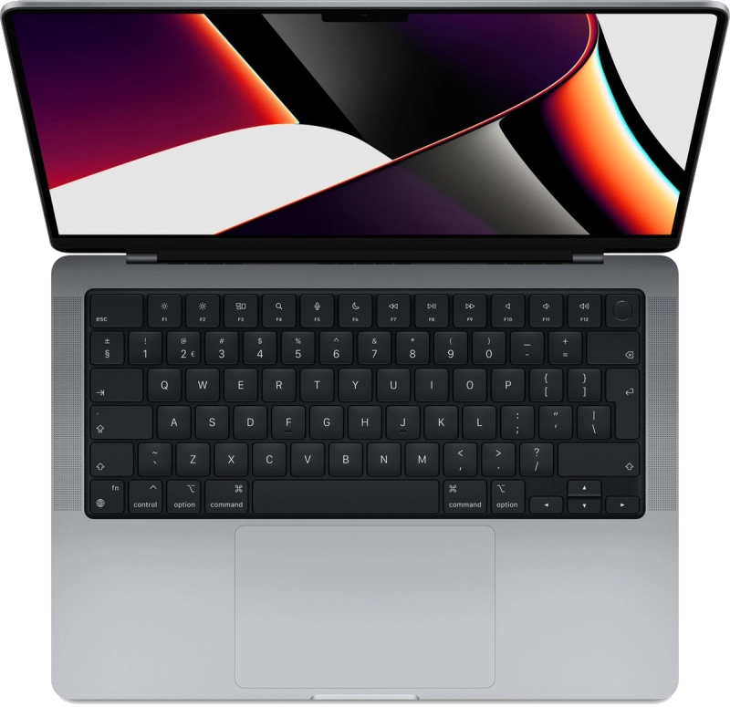 Macbook Pro 16" - Apple M1 Pro 10-core 2,1GHz - 16GB Ram - SSD 512GB - 2021 - Space Gray - Franstalig toetsenbord
