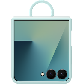 Samsung Galaxy Z Flip7 - Silicone Cover with Ring - Mint - EF-PF766TMEGWW
