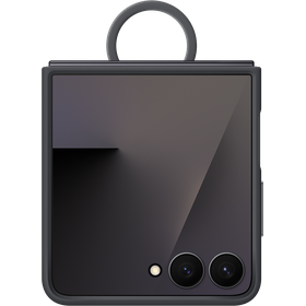 Samsung Galaxy Z Flip7 - Silicone Cover with Ring - Black - EF-PF766TBEGWW