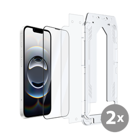 iPhone 17e / 16e - Tempered Glass Screenprotector with Applicator - 2 Pack