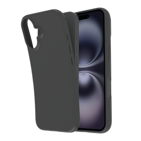 Zero% Case - iPhone 16 Plus - Soft TPU Back Cover (GRS Recycled) - Black