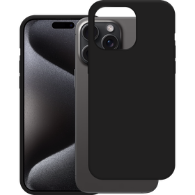 KickLite Case - iPhone 15 Pro Max - Soft TPU Back Cover - Black