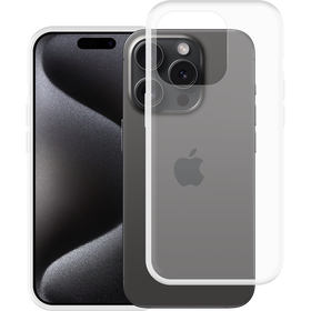 KickLite Case - iPhone 15 Pro - Soft TPU Back Cover - Clear