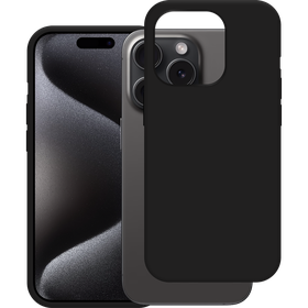 KickLite Case - iPhone 15 Pro - Soft TPU Back Cover - Black