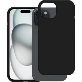 KickLite Case - iPhone 15 - Soft TPU Back Cover - Black