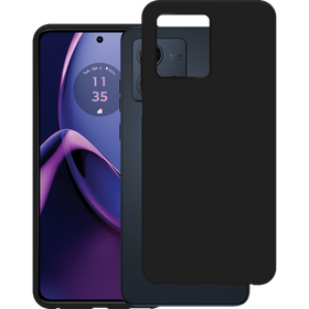 KickLite Case - Motorola Moto G84 (5G) - Soft TPU Back Cover - Black