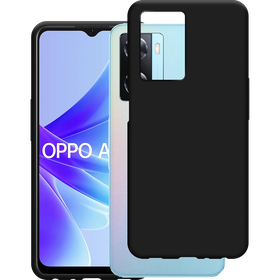 KickLite Case - Oppo A57s - Soft TPU Back Cover - Black