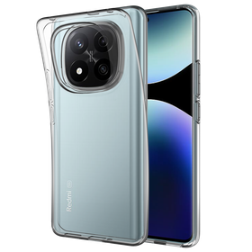 KickLite Case - Xiaomi Redmi Note 14 Pro Plus (5G) - Soft TPU Back Cover - Clear