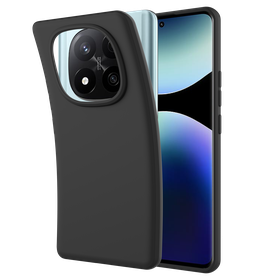 KickLite Case - Xiaomi Redmi Note 14 Pro Plus (5G) - Soft TPU Back Cover - Black