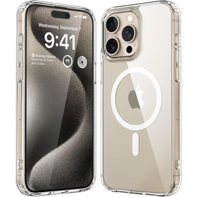 Kick Case - iPhone 15 Pro Max - TPU Back Cover - (compatible with MagSafe) - Clear
