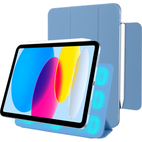 iPad 2025 (11th Gen) / iPad 2022 (10th Gen) - Magnetic Sleek TriFold Case - Sky Blue