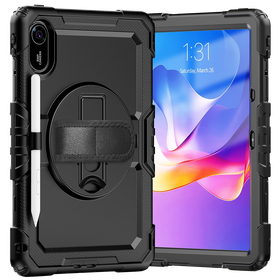 Xiaomi Redmi Pad 2 - Shockproof Case (PET Screenprotector/Hand Strap) - Black
