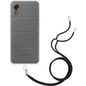 Lanyard Case - Samsung Galaxy Xcover7 - Soft TPU Protective Cover with Necklace - Clear