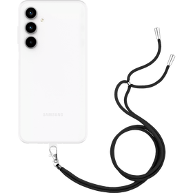 Lanyard Case - Samsung Galaxy A35 - Soft TPU Protective Cover with Necklace - Clear