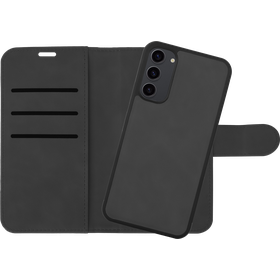PrimeWallet SnapOn Case - Samsung Galaxy A34 - Detachable PU leather Wallet Case - Black
