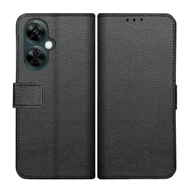 Classic Wallet Case - OnePlus Nord CE 3 Lite (5G) - PU leather Book Case - Black