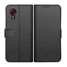 Classic Wallet Case - Samsung Galaxy Xcover 5 - PU leather Book Case - Black