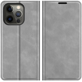 iPhone 13 Pro Max - Magnetic Wallet Case - Grey