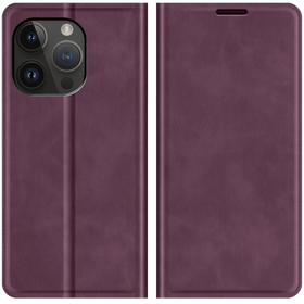 iPhone 14 Pro - Magnetic Wallet Case - Purple