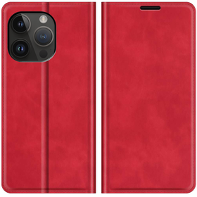 iPhone 14 Pro - Magnetic Wallet Case - Red