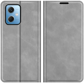 Poco X5 - Magnetic Wallet Case - Grey