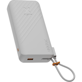 Xtorm 30W Go2 Evolution FastCharge Powerbank 20.000 mAh - Built-in Cable - Ice White - XG2E30W207C