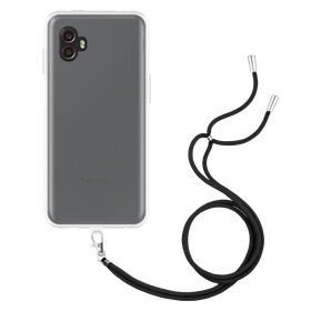 Lanyard Case - Samsung Galaxy Xcover 6 Pro - Soft TPU Protective Cover with Necklace - Clear