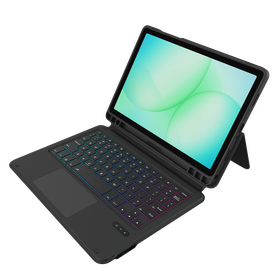 Gecko Covers Samsung Galaxy Tab A11 Plus / A9 Plus- Cactus Leather Keyboard Case - Qwerty - Black - V11KB2813C1