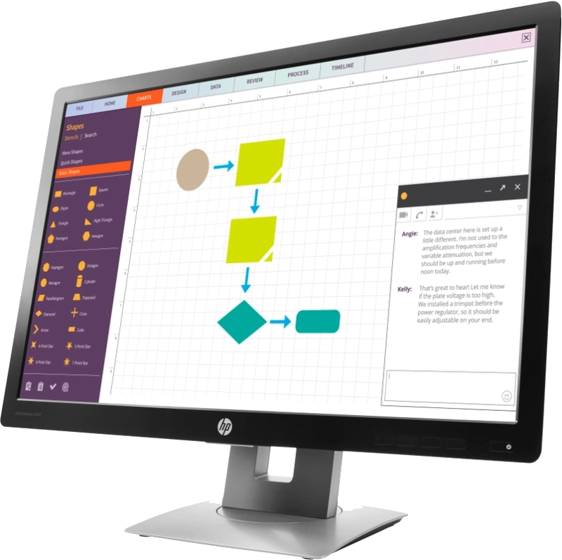 HP - EliteDisplay - E242 - 24 inch - Full HD LED IPS - Afbeelding 3