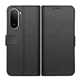 Classic Wallet Case - XiaomI Redmi A7 Pro (4G) / Poco C81 Pro - PU leather Book Case - Black