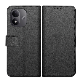 Classic Wallet Case - Xiaomi Redmi Note 17 (4G / 5G) - PU leather Book Case - Black