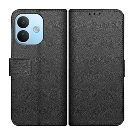 Classic Wallet Case - Xiaomi Redmi Note 17 Pro - PU leather Book Case - Black