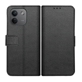 Classic Wallet Case - Xiaomi Redmi Note 17 Pro Max - PU leather Book Case - Black