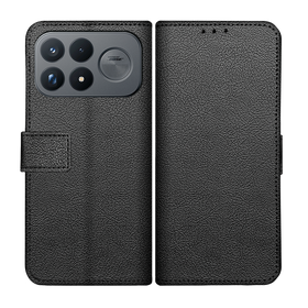 Classic Wallet Case - Xiaomi Poco F9 Ultra - PU leather Book Case - Black
